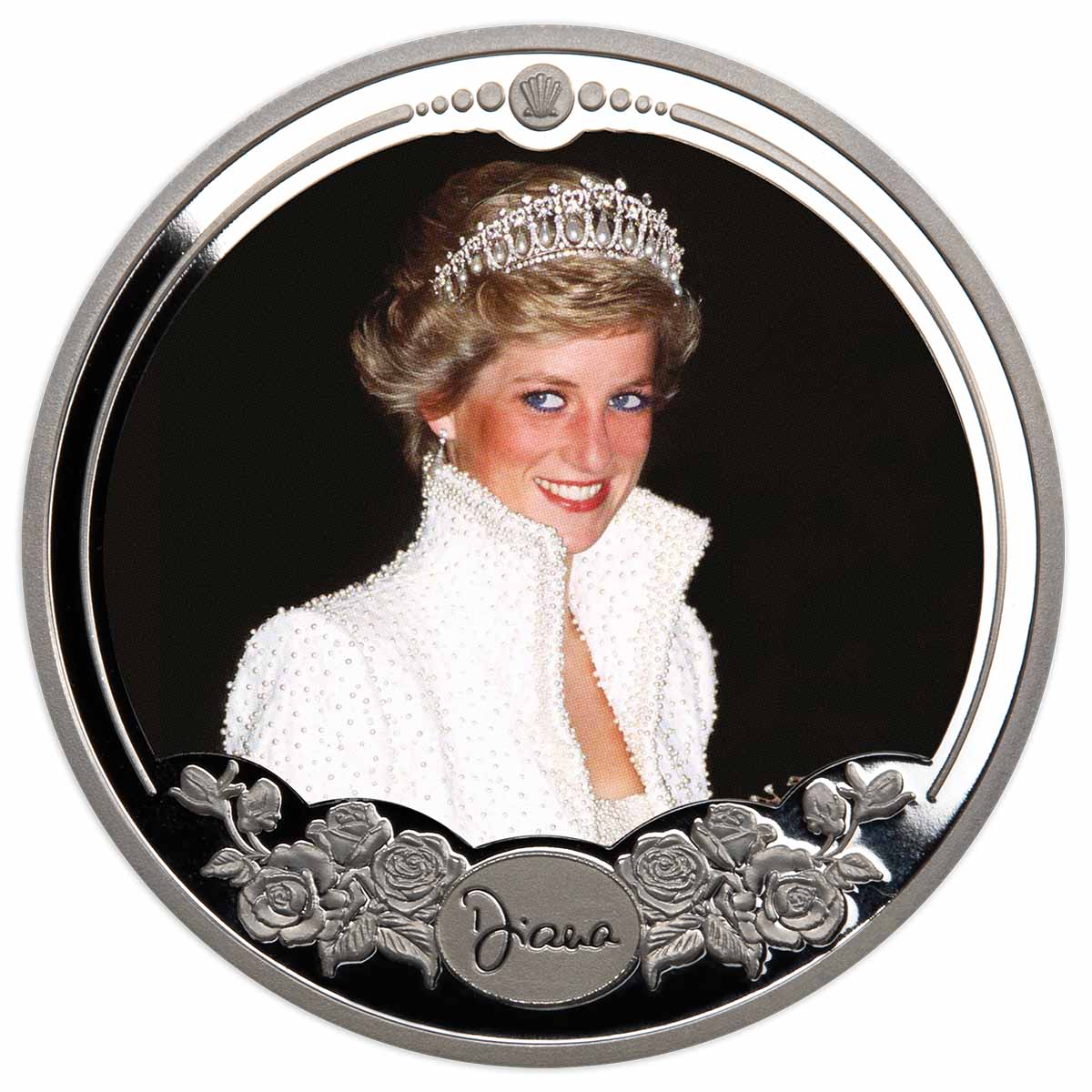 Diana, Portraits of a Princess - Elvis Dress Silver Prooflike Commemorative