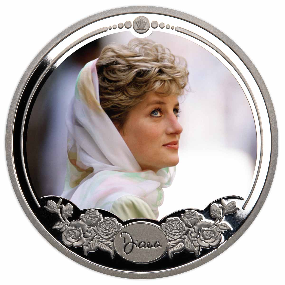 【J17732】DIANA A PORTRAIT Diana, Portraits of a Princess - Perfect Elegance Silver Prooflike