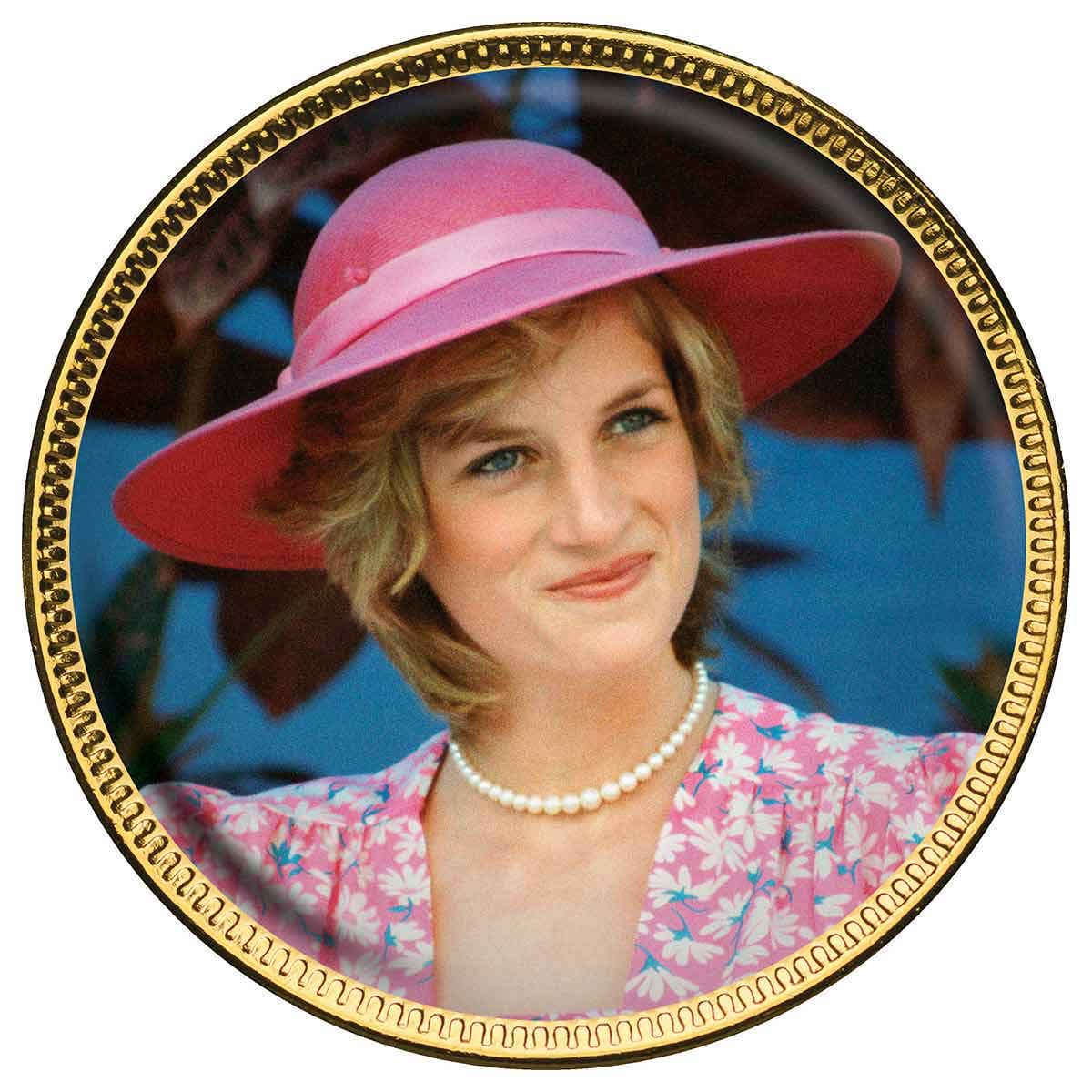 Diana Princess of Wales Gold-plated Penny 7-Coin Collection