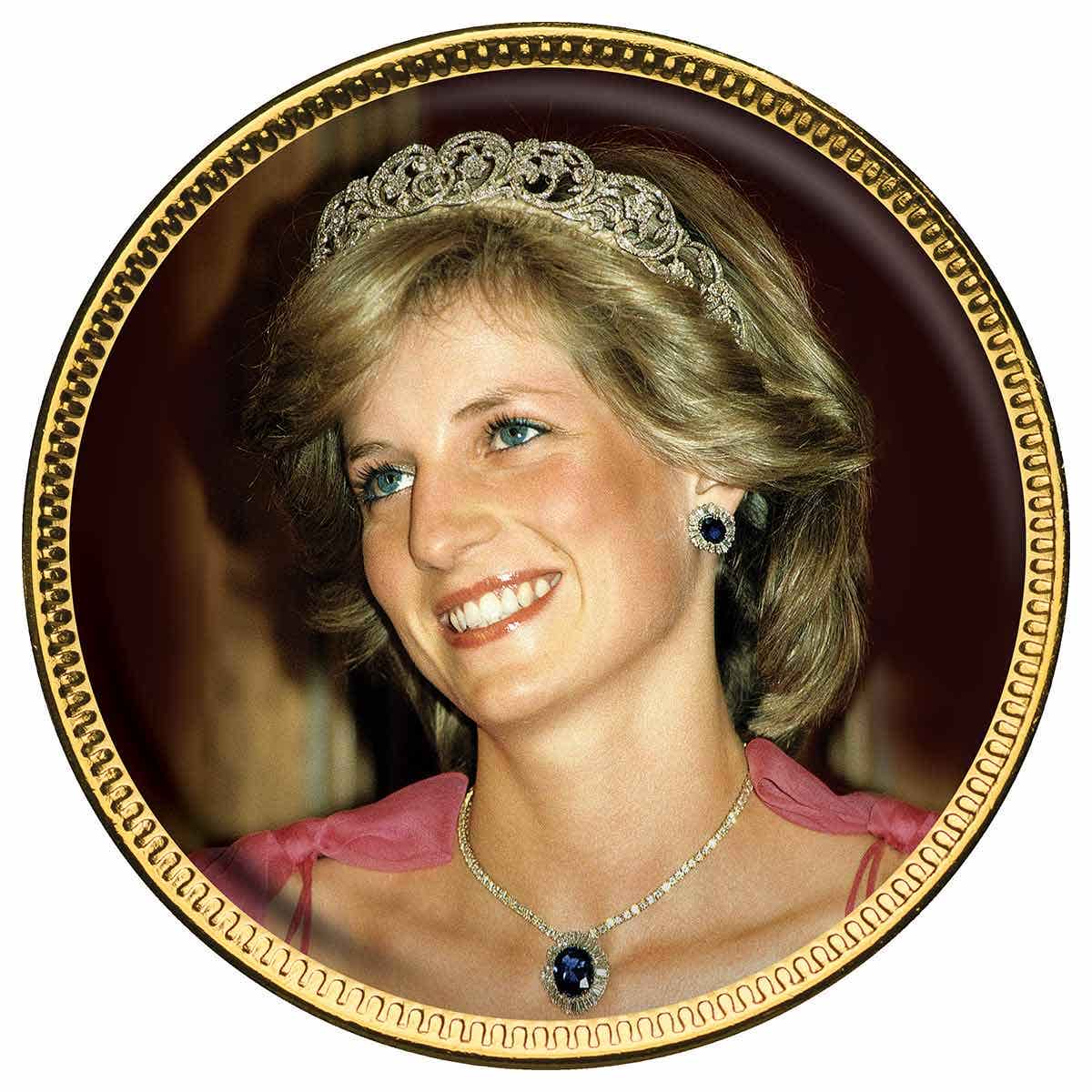 Diana Princess of Wales Gold-plated Penny 7-Coin Collection