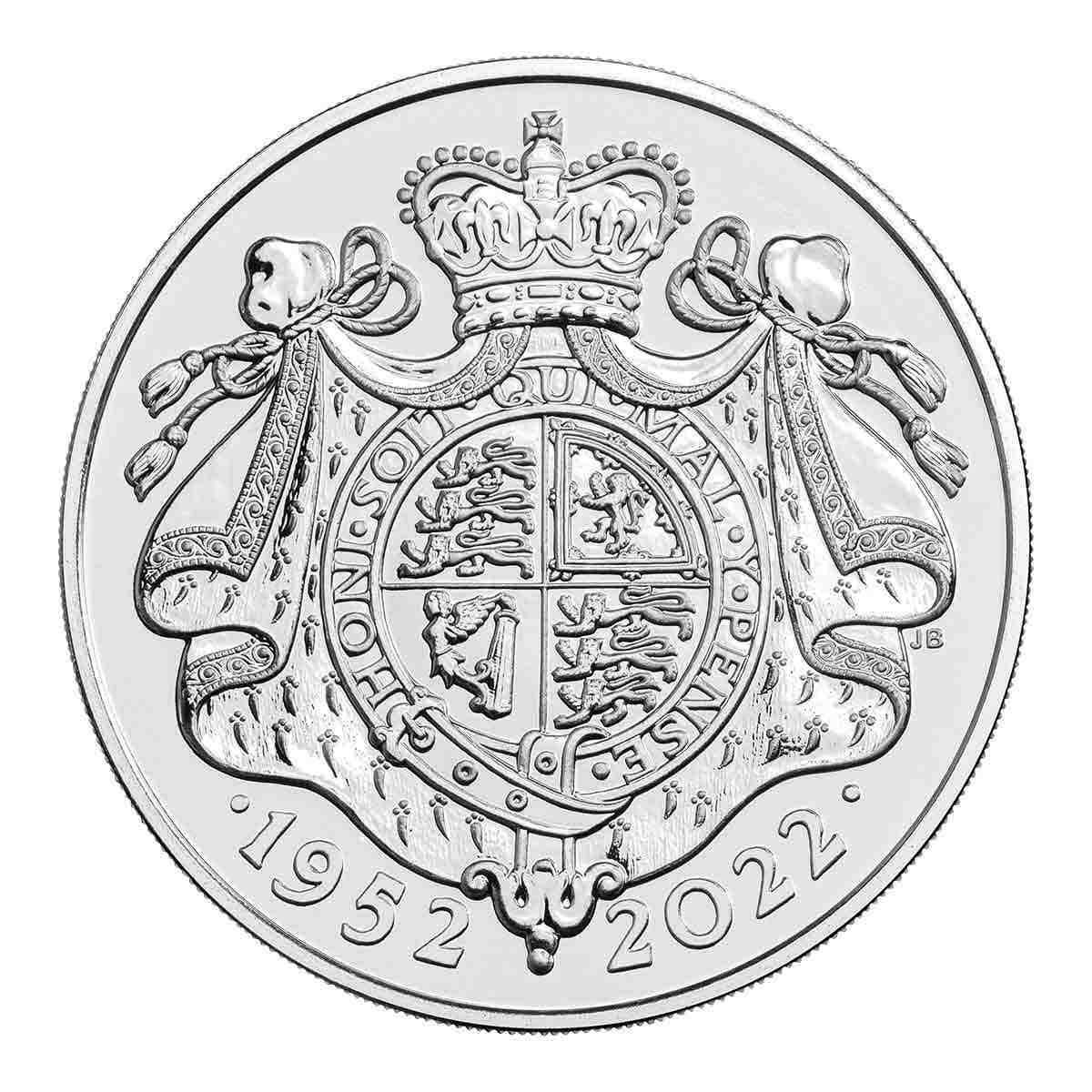 Queen Elizabeth II's Platinum Jubilee 2022 £5 Cupro-Nickel Brilliant Uncirculated Coin