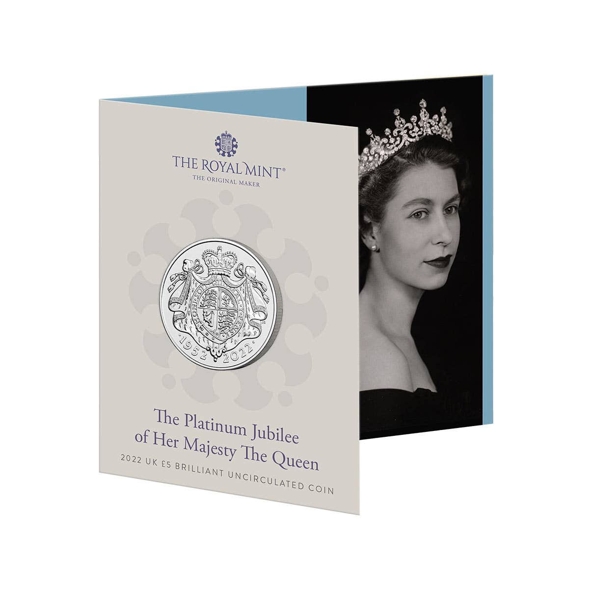 Queen Elizabeth II's Platinum Jubilee 2022 £5 Cupro-Nickel Brilliant Uncirculated Coin