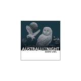 Australia at Night Barn Owl 2022 $1 1oz Silver Black Proof Coin