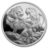 Apex Predators 2022 Lion and Hyena 1oz Silver Brilliant Uncirculated Coin