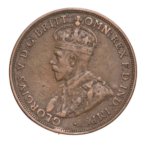 1931 Penny Indian Die Dropped '1' Fine