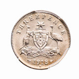 1918 Threepence PCGS MS65 (Gem Uncirculated)