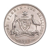 1917 Florin Brilliant Uncirculated