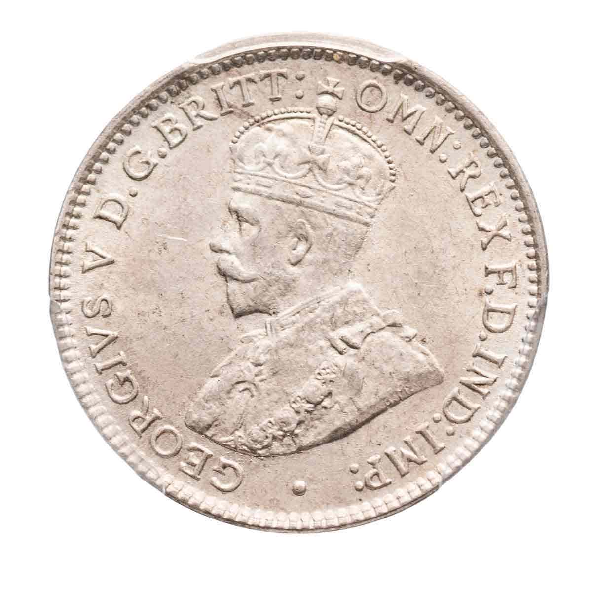 1919 Threepence PCGS MS64+ (Gem Uncirculated)