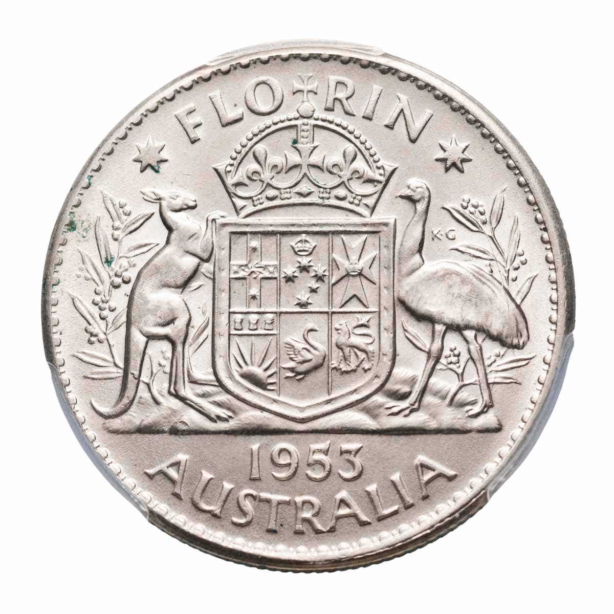 1953 Florin PCGS MS64 (Choice Uncirculated)