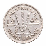 1942 Threepence Extremely Fine