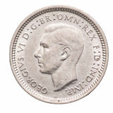 1947 Threepence about Uncirculated