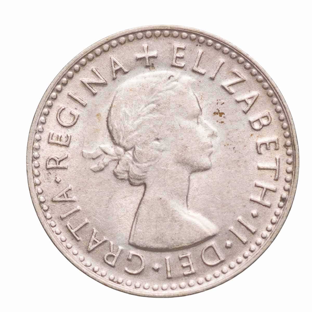 1953 Threepence about Uncirculated