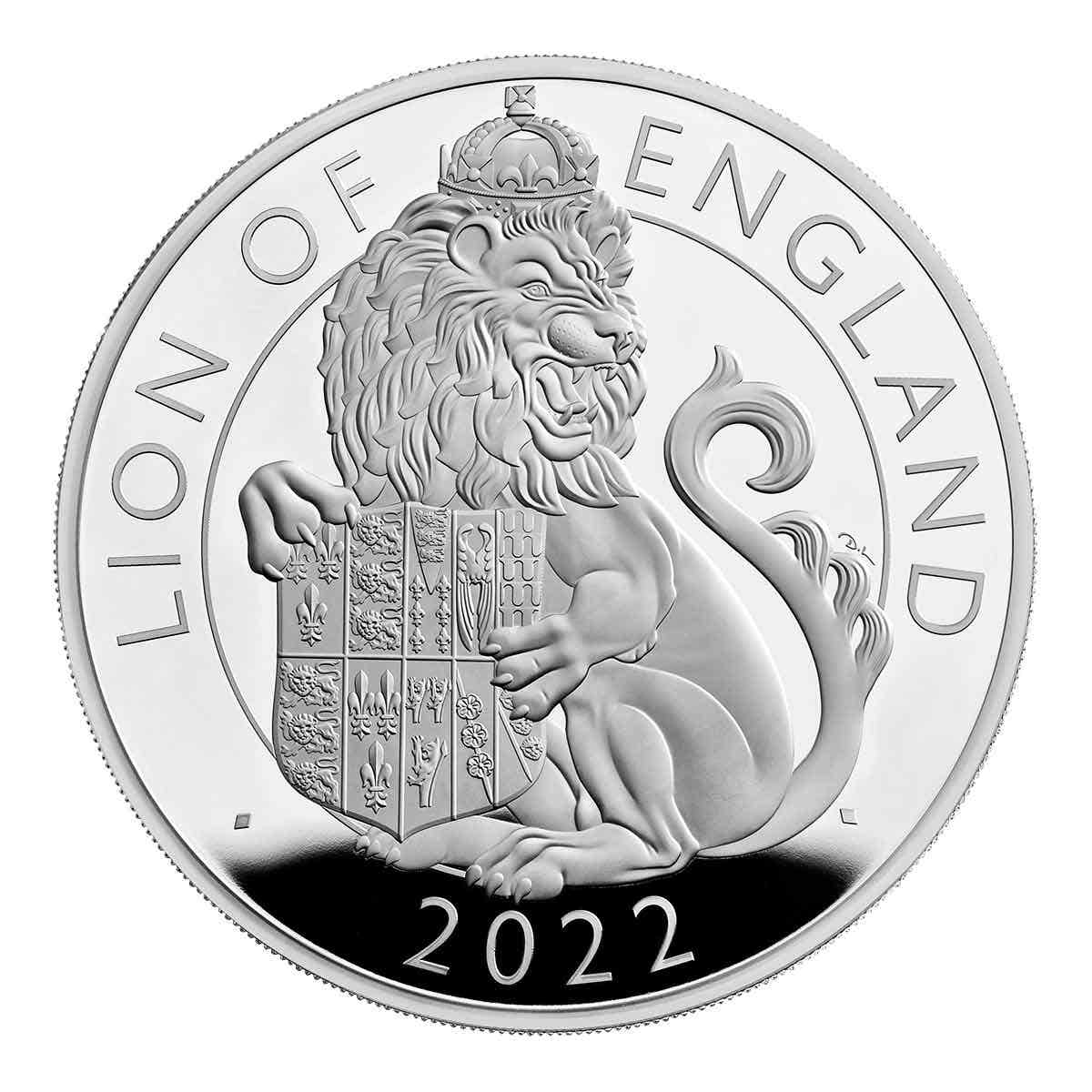 Royal Tudor Beasts The Lion of England 2022 £500 1 Kilo Silver Proof Coin