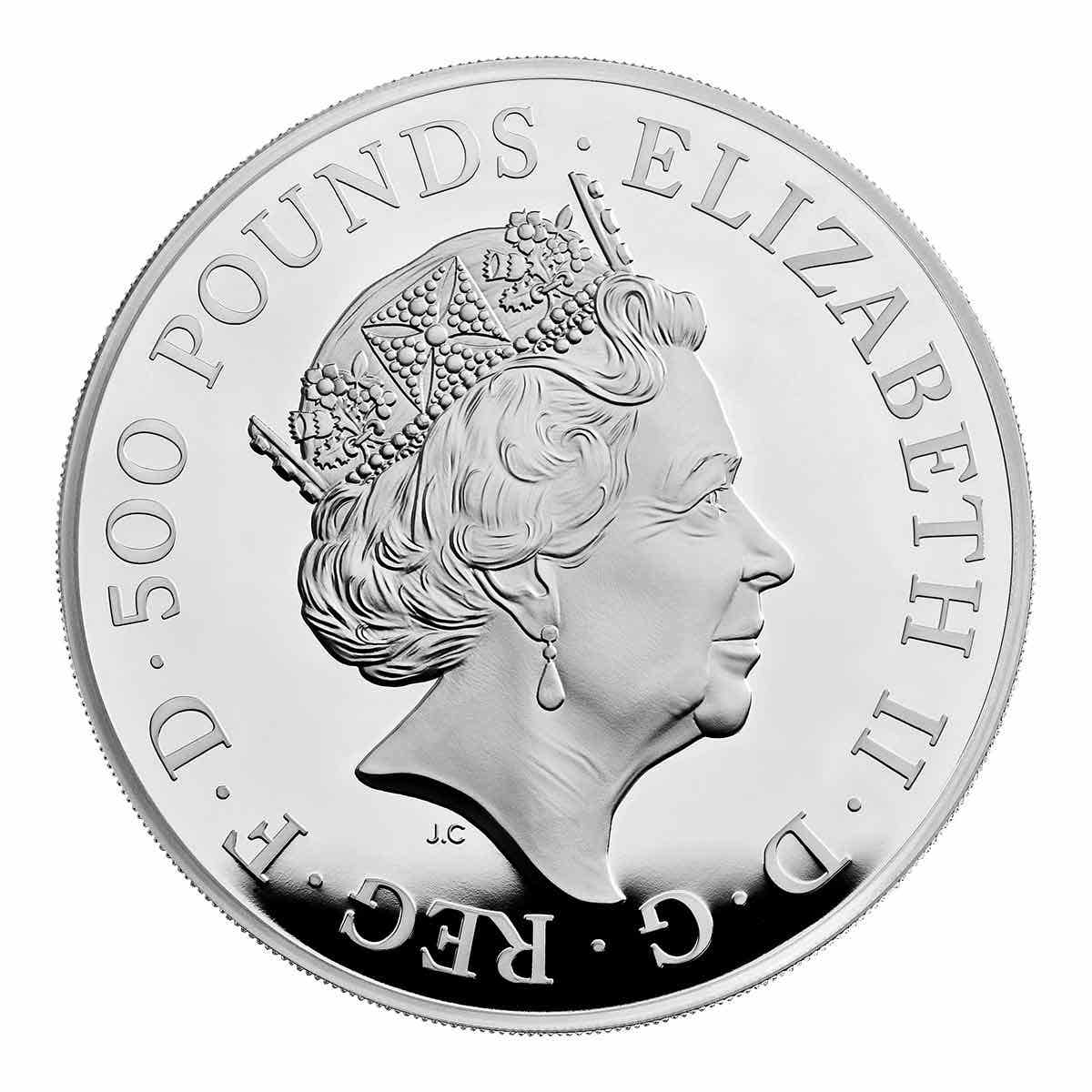 Royal Tudor Beasts The Lion of England 2022 £500 1 Kilo Silver Proof Coin