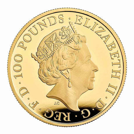 Royal Tudor Beasts The Lion of England 2022 £100 1oz Gold Proof Coin