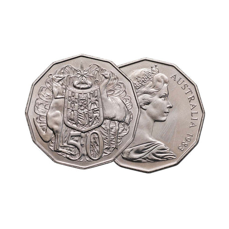 1983 & 1984 50c Specimen Coin Pair