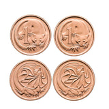 1984-85 1c & 2c Specimen 4-Coin Set
