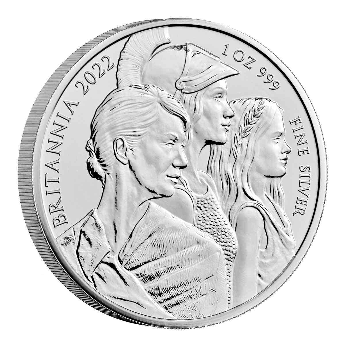 The Britannia Exclusive Range 2022 £2 1oz Silver Brilliant Uncirculated Coin