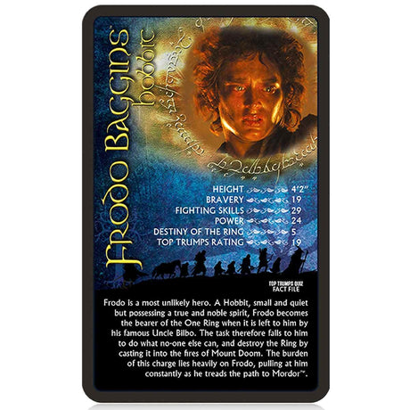 The Lord of the Rings Top Trumps Game