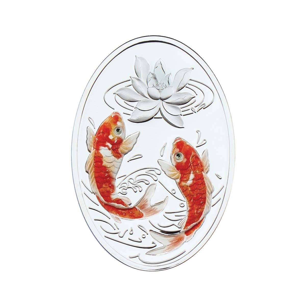 Koi Fish 2022 $2 Coloured 1oz Silver High Relief Proof Coin