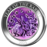 Lunar Year of the Rabbit 2023 $25 Mother of Pearl 5oz Silver Proof Coin