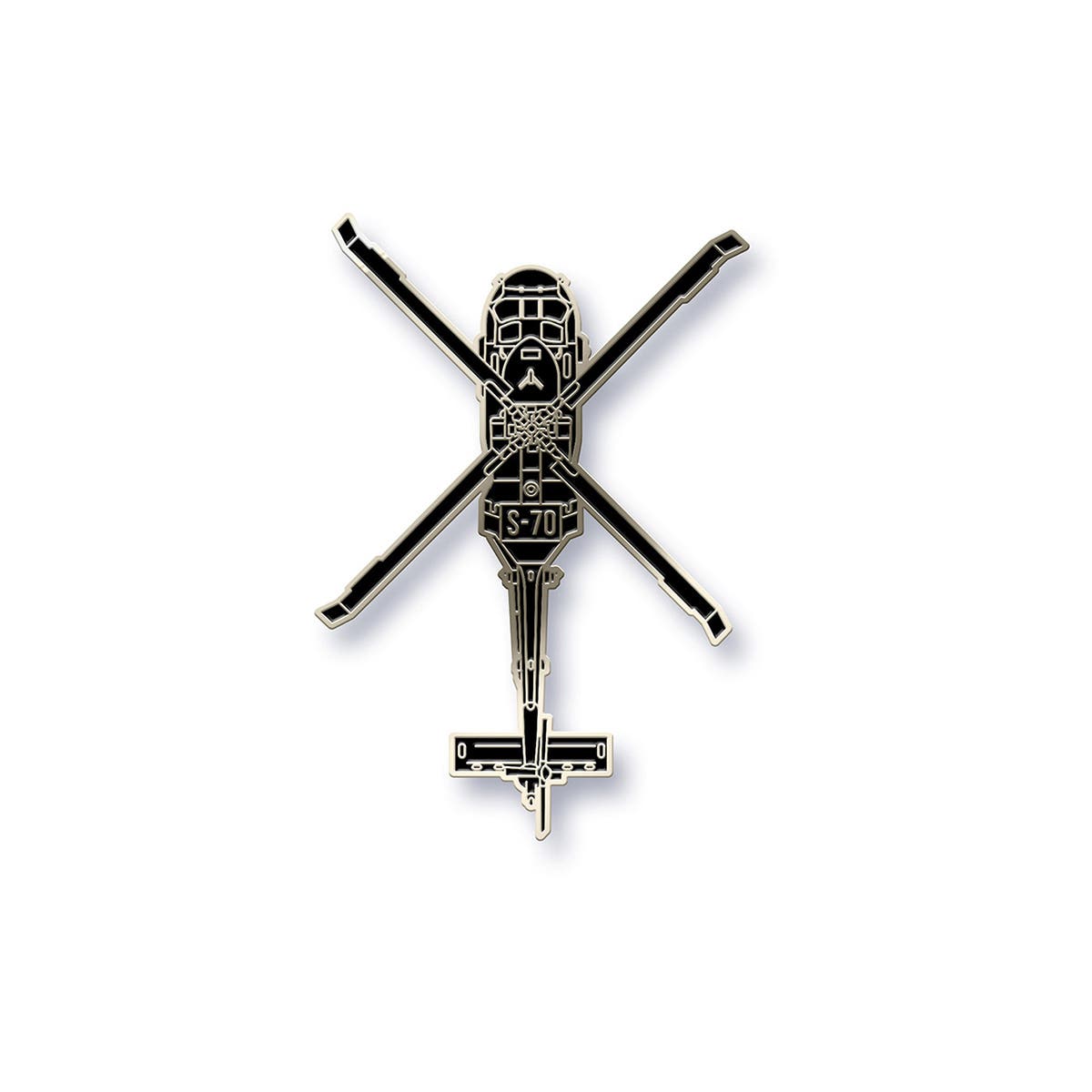 Black Hawk Lapel Pin