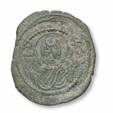 Anonymous 1068-1071AD Christ & Mary Bronze Follis good Very Fine