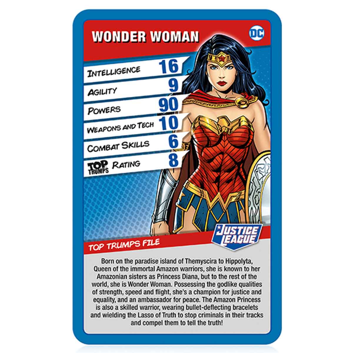 Justice League Top Trumps Game
