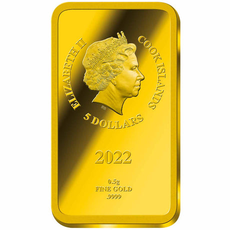 Harry Potter 2022 Gryffindor $5 0.5g Gold Prooflike Coin