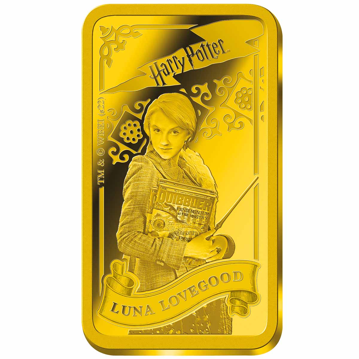 Harry Potter 2022 Luna Lovegood $5 0.5g Gold Prooflike Coin