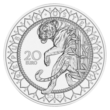 Power of the Tiger 2022 20 Euro Silver Proof Coin