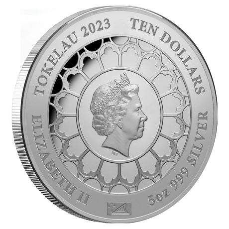 Queen Elizabeth II Coronation 70th Anniversary 2023 $10 5oz Gold-plated Silver Proof Coin
