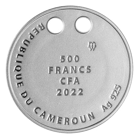 The Octopus 2022 500 Francs Coloured Silver Proof Coin Pendant