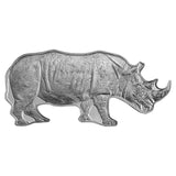 Black Rhino 2022 $2 Shaped 1oz Silver Coin
