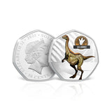 The Age of Dinosaurs 2021 50c Gallimimus Silver-plated Coin