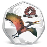 The Age of Dinosaurs 2021 50c Pteranodon Silver-plated Coin