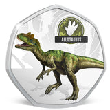The Age of Dinosaurs 2021 50c Allosaurus Silver-plated Coin