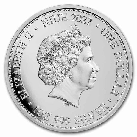 Apex Predators 2022 $1 Komodo and Tiger 1oz Silver Brilliant Uncirculated Coin