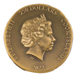 Pegasos 2022 $250 1oz Gold Ultra High Relief Antique Finish Coin