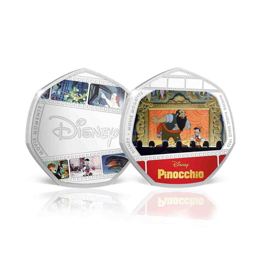 Disney Movie Moments Pinocchio Silver-plated Commemorative Pack ...