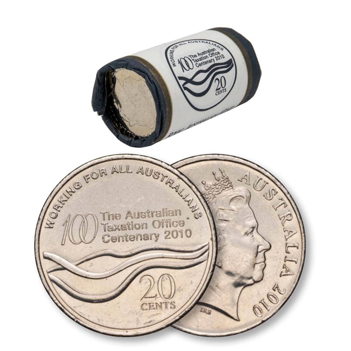 RAM 2010 20c ATO Centenary Mint Roll (20 Uncirculated Coins)