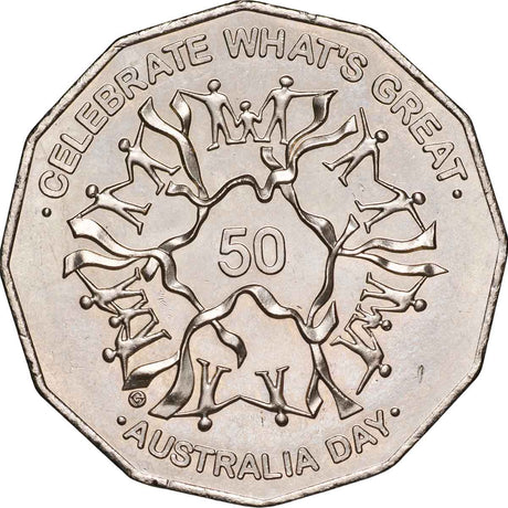 RAM 2010 50c Australia Day Mint Roll (20 Uncirculated Coins)