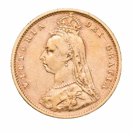 Queen Victoria 1889S Jubilee Gold Half Sovereign good Fine
