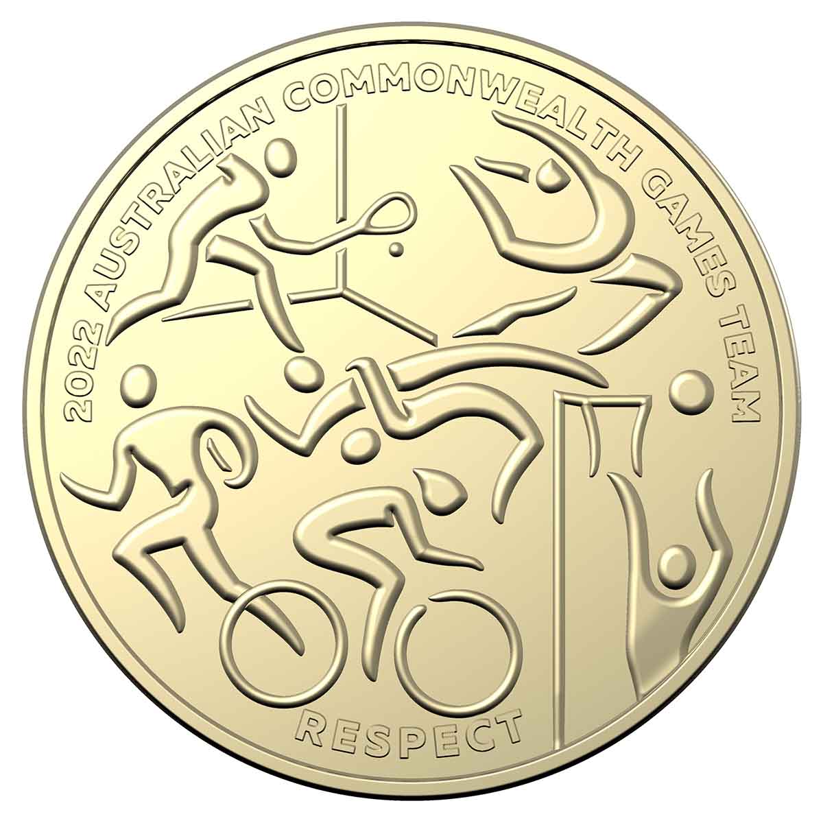 Australian Commonwealth Games Team 2022 $1 and $2 AlBr Uncirculated 7-Coin Collection