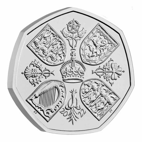 Great Britain 2022 50p Elizabeth II Tribute Brilliant Uncirculated Coin