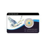 Australia Lest We Forget Peacekeeping 75th Anniversary 2022 $2 Colour Aluminium-Bronze Uncirculated Coin Pack