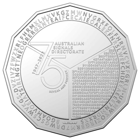 75th Anniversary of Australian Signals Directorate 2022 50c Cupro Nickel Uncirculated Coin