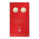 Australia Lunar Year of the Rabbit 2023 $1 Aluminium-Bronze Uncirculated 2-Coin Set