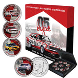 Peter Brock Bathurst Victories Silver-plated Penny 9-Coin Collection
