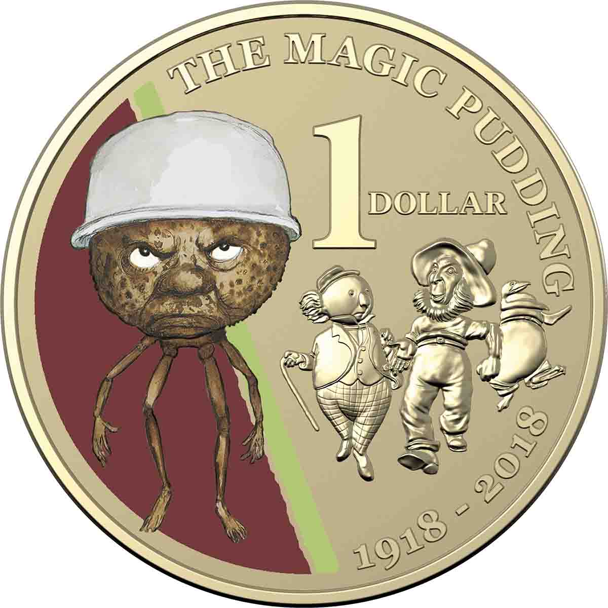 The Magic Pudding Centenary 2018 $1 Uncirculated Coin